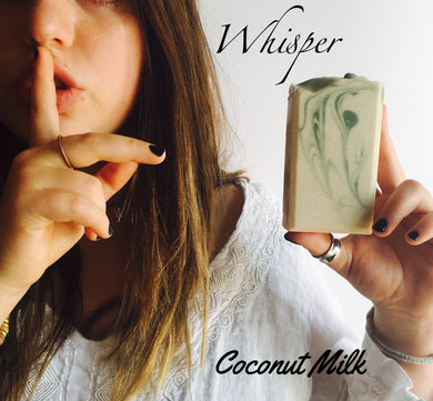Whisper - Coconut Milk Soap Bar - Little Tree Hugger Soap