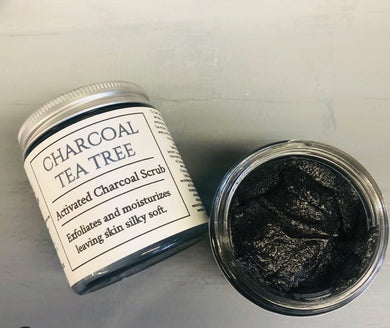 Charcoal Tea Tree Scrub- Activated Charcoal Scrub